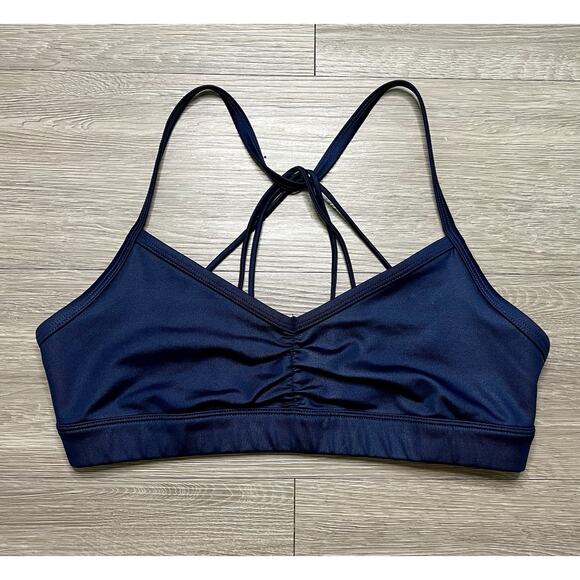 ALO Other - Alo Yoga Strappy Back Sports Bra Navy Blue Size XS/S Workout Activewear